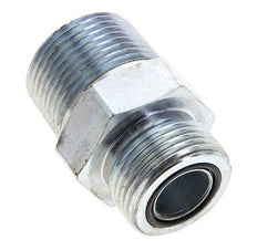 UN 1-3/16''-12 x 1'' NPT Verzinkt Stalen Borstnippel ORFS 400 Bar - Hydrauliek