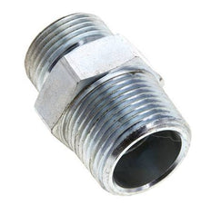 UN 1-3/16''-12 x 1'' NPT Verzinkt Stalen Borstnippel ORFS 400 Bar - Hydrauliek