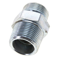 UN 1-3/16''-12 x 1'' NPT Verzinkt Stalen Borstnippel ORFS 400 Bar - Hydrauliek