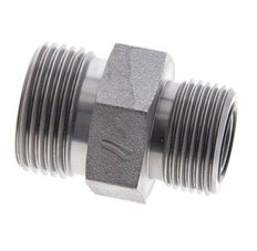UN 1-3/16''-12 x UNS 1''-14 Verzinkt Stalen Borstnippel ORFS 400 Bar - Hydrauliek