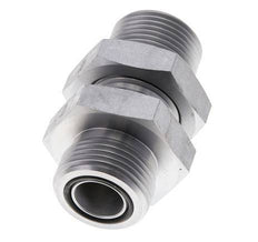 UN 1-3/16''-12 Buitendraad Verzinkt Stalen Schotdoorvoer Koppeling ORFS 400 Bar - Hydrauliek