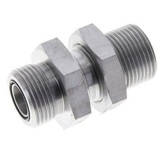 UN 1-3/16''-12 Buitendraad Verzinkt Stalen Schotdoorvoer Koppeling ORFS 400 Bar - Hydrauliek