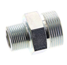 UN 1-7/16''-12 x 3/4'' NPT Verzinkt Stalen Borstnippel ORFS 400 Bar - Hydrauliek
