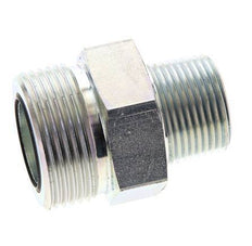 UN 1-7/16''-12 x 3/4'' NPT Verzinkt Stalen Borstnippel ORFS 400 Bar - Hydrauliek
