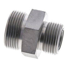 UN 1-7/16''-12 x UN 1-3/16''-12 Verzinkt Stalen Borstnippel ORFS 400 Bar - Hydrauliek