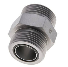 UN 1-7/16''-12 Verzinkt Stalen Borstnippel ORFS 400 Bar - Hydrauliek