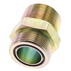 UN 1-11/16''-12 x 1 1/4'' NPT Verzinkt Stalen Borstnippel ORFS 250 Bar - Hydrauliek