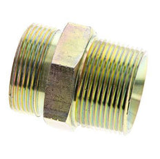 UN 1-11/16''-12 x 1 1/4'' NPT Verzinkt Stalen Borstnippel ORFS 250 Bar - Hydrauliek