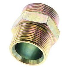 UN 1-11/16''-12 x 1 1/4'' NPT Verzinkt Stalen Borstnippel ORFS 250 Bar - Hydrauliek