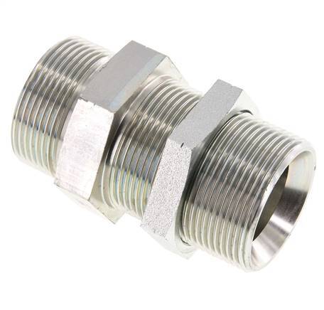 G 1 1/2'' Verzinkt Stalen Schotdoorvoer Borstnippel 190 Bar - Hydrauliek