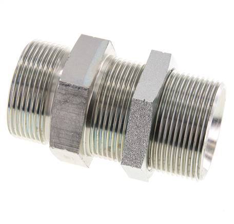 G 1 1/2'' Verzinkt Stalen Schotdoorvoer Borstnippel 190 Bar - Hydrauliek