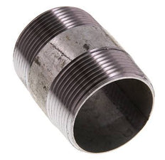 R 1 1/2'' Zinc plated Steel Double Pipe Nipple 50 Bar DIN 2982 - 60mm [2 Pieces]