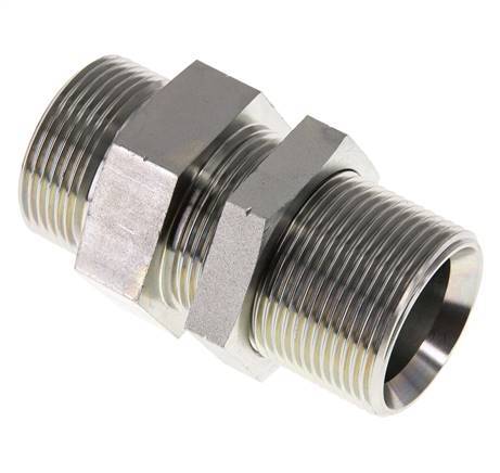 G 1 1/4'' Verzinkt Stalen Schotdoorvoer Borstnippel 190 Bar - Hydrauliek