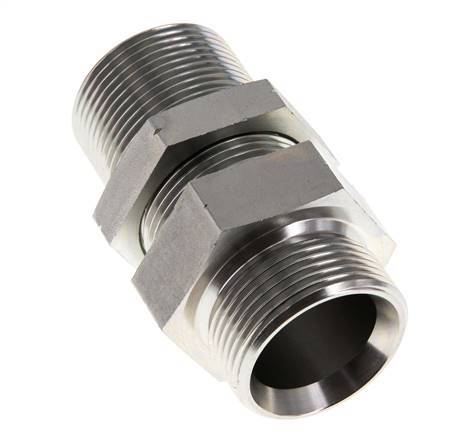 G 1 1/4'' Verzinkt Stalen Schotdoorvoer Borstnippel 190 Bar - Hydrauliek