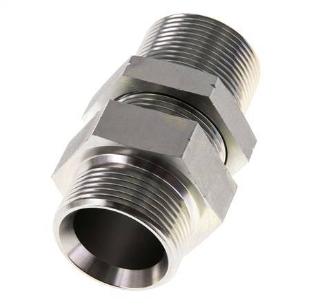 G 1 1/4'' Verzinkt Stalen Schotdoorvoer Borstnippel 190 Bar - Hydrauliek