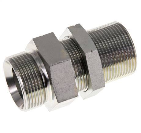 G 1 1/4'' Verzinkt Stalen Schotdoorvoer Borstnippel 190 Bar - Hydrauliek