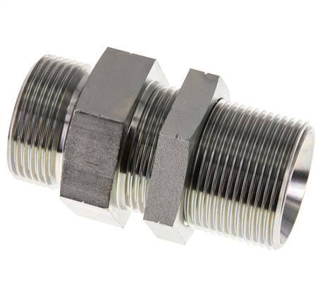 G 1 1/4'' Verzinkt Stalen Schotdoorvoer Borstnippel 190 Bar - Hydrauliek