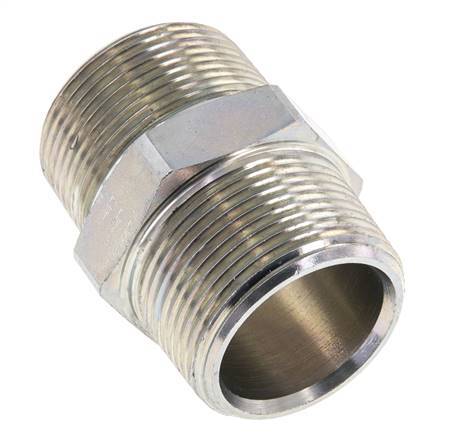 1 1/4'' NPT Verzinkt Stalen Borstnippel 80 Bar - Hydrauliek