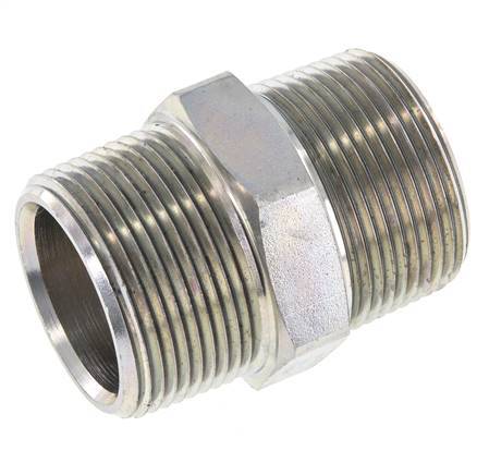 1 1/4'' NPT Verzinkt Stalen Borstnippel 80 Bar - Hydrauliek