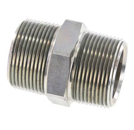 1 1/4'' NPT Verzinkt Stalen Borstnippel 80 Bar - Hydrauliek