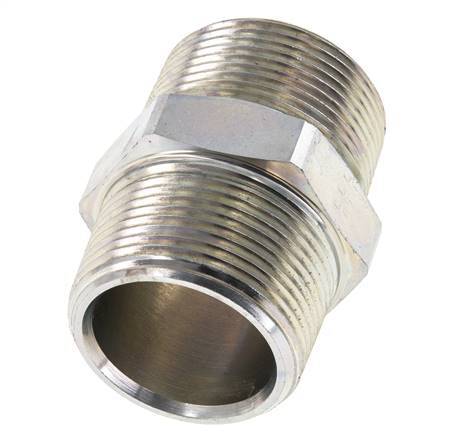 1 1/4'' NPT Verzinkt Stalen Borstnippel 80 Bar - Hydrauliek