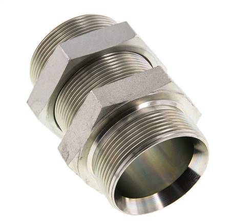 G 2'' Verzinkt Stalen Schotdoorvoer Borstnippel 175 Bar - Hydrauliek