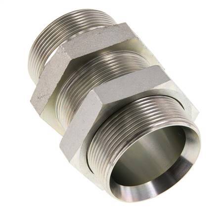 G 2'' Verzinkt Stalen Schotdoorvoer Borstnippel 175 Bar - Hydrauliek