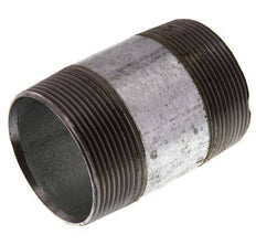 R 2'' Zinc plated Steel Double Pipe Nipple 50 Bar DIN 2982 - 80mm [2 Pieces]