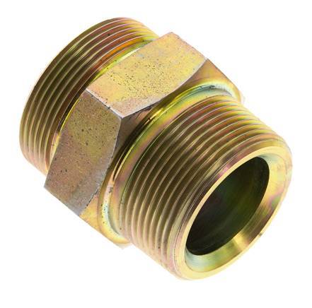 UN 2''-12 x 1 1/2'' NPT Verzinkt Stalen Borstnippel ORFS 250 Bar - Hydrauliek