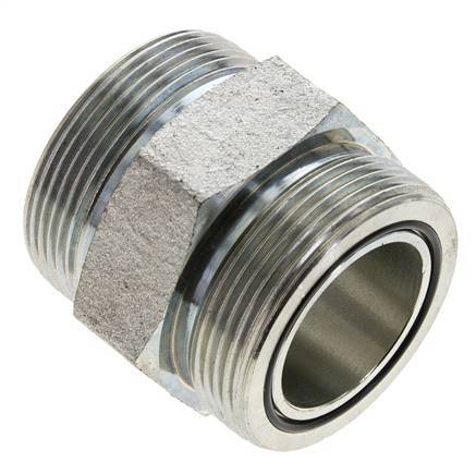 UN 2''-12 Verzinkt Stalen Borstnippel ORFS 250 Bar - Hydrauliek