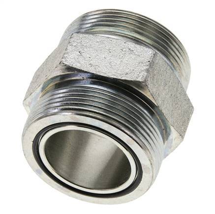 UN 2''-12 Verzinkt Stalen Borstnippel ORFS 250 Bar - Hydrauliek