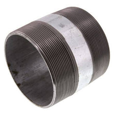 R 4'' Zinc plated Steel Double Pipe Nipple 50 Bar DIN 2982 - 100mm