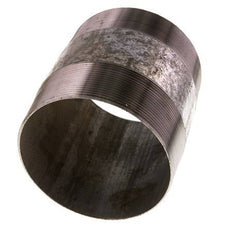 R 4'' Zinc plated Steel Double Pipe Nipple 50 Bar DIN 2982 - 120mm