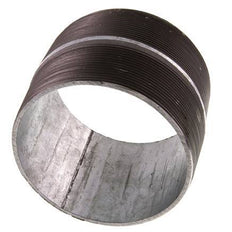 R 4'' Zinc plated Steel Double Pipe Nipple 50 Bar DIN 2982 - 80mm