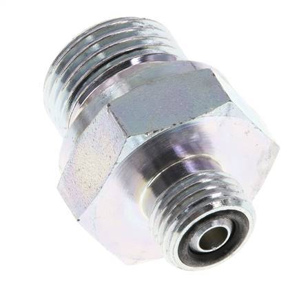 UNF 9/16''-18 x G 1/2'' Verzinkt Stalen Borstnippel ORFS 630 Bar - Hydrauliek