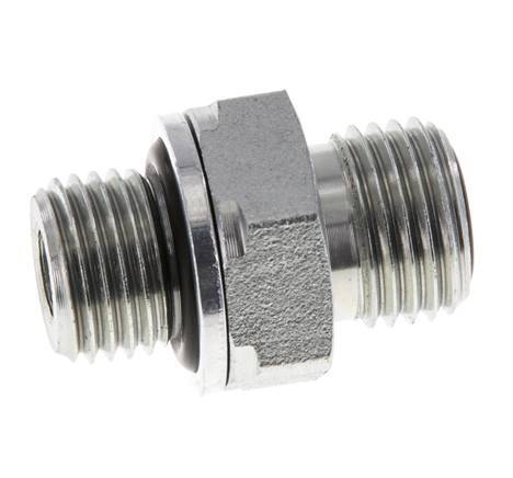 UNF 9/16''-18 x G 1/4'' Verzinkt Stalen Borstnippel ORFS 630 Bar - Hydrauliek