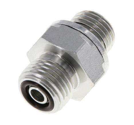 UNF 9/16''-18 x G 1/4'' Verzinkt Stalen Borstnippel ORFS 630 Bar - Hydrauliek