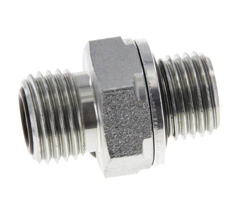 UNF 9/16''-18 x G 1/4'' Verzinkt Stalen Borstnippel ORFS 630 Bar - Hydrauliek