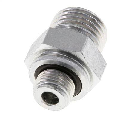UNF 9/16''-18 x G 1/8'' Verzinkt Stalen Borstnippel ORFS 630 Bar - Hydrauliek