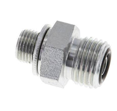 UNF 9/16''-18 x G 1/8'' Verzinkt Stalen Borstnippel ORFS 630 Bar - Hydrauliek