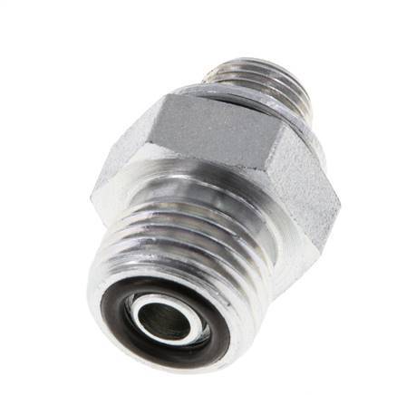 UNF 9/16''-18 x G 1/8'' Verzinkt Stalen Borstnippel ORFS 630 Bar - Hydrauliek