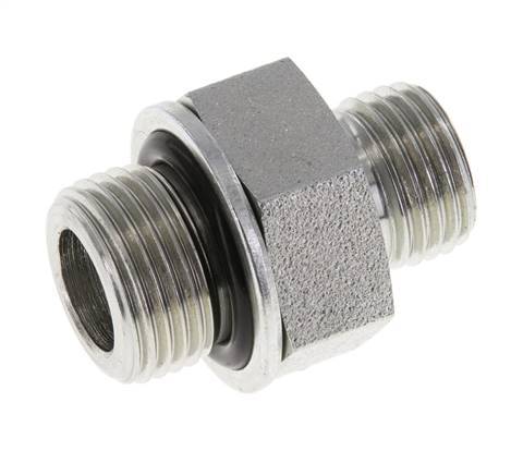 UNF 9/16''-18 x G 3/8'' Verzinkt Stalen Borstnippel ORFS 630 Bar - Hydrauliek