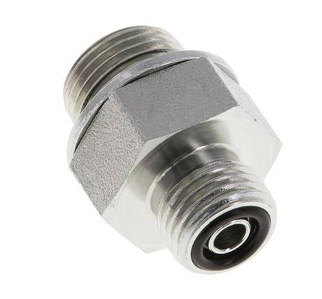 UNF 9/16''-18 x G 3/8'' Verzinkt Stalen Borstnippel ORFS 630 Bar - Hydrauliek