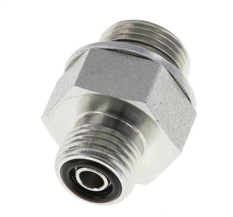 UNF 9/16''-18 x G 3/8'' Verzinkt Stalen Borstnippel ORFS 630 Bar - Hydrauliek