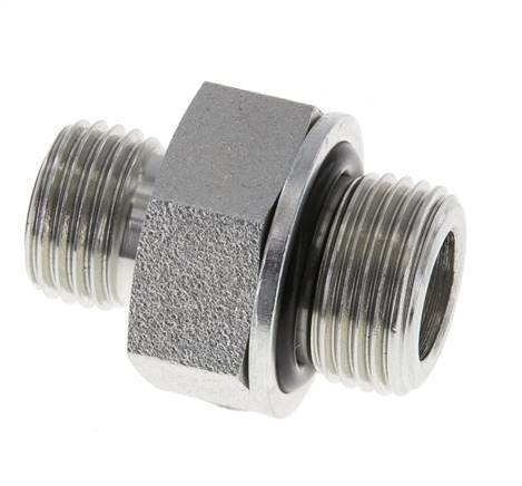 UNF 9/16''-18 x G 3/8'' Verzinkt Stalen Borstnippel ORFS 630 Bar - Hydrauliek