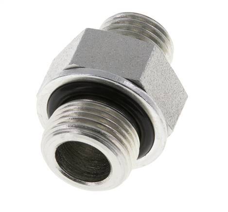 UNF 9/16''-18 x G 3/8'' Verzinkt Stalen Borstnippel ORFS 630 Bar - Hydrauliek