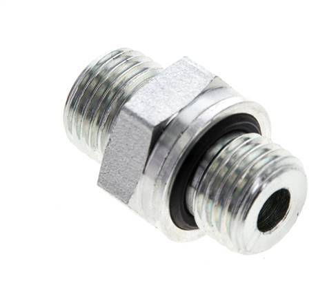 UNF 9/16''-18 x M14x1.5 Verzinkt Stalen Borstnippel ORFS 630 Bar - Hydrauliek