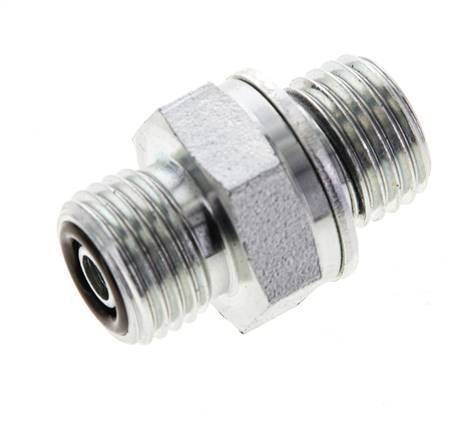 UNF 9/16''-18 x M14x1.5 Verzinkt Stalen Borstnippel ORFS 630 Bar - Hydrauliek