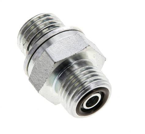 UNF 9/16''-18 x M14x1.5 Verzinkt Stalen Borstnippel ORFS 630 Bar - Hydrauliek