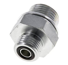 UN 11/16''-16 x G 1/2'' Verzinkt Stalen Borstnippel ORFS 630 Bar - Hydrauliek